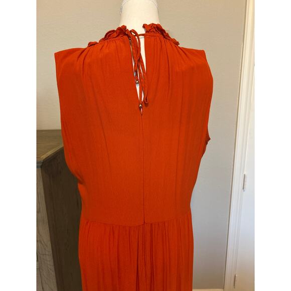 Calvin Klein | Orange Tiered Maxi Dress | 12 - Picture 12 of 15
